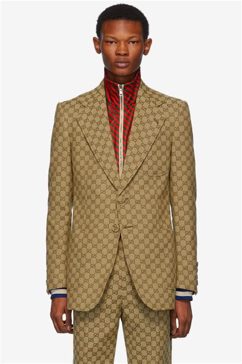 gucci monogram jacket mens|Gucci formal shirts.